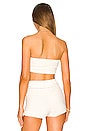 view 3 of 4 Delany O Ring Knit Bandeau Top in White