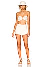 view 4 of 4 Delany O Ring Knit Bandeau Top in White