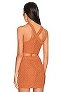 view 4 of 4 Malik Crochet Top in Cocoa Brown