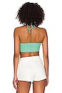 view 3 of 4 Brielle Cropped Top in Green