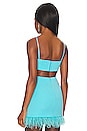 view 3 of 4 Westlake Bralette Top in Turquoise Blue