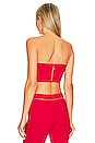 view 3 of 5 Catalina Bustier Top in Cherry Red