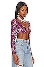 view 2 of 5 Lovers + Friends Elysian Cropped Top in Mariposa Multi