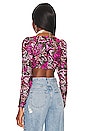 view 3 of 5 Lovers + Friends Elysian Cropped Top in Mariposa Multi