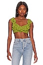 view 1 of 4 Caputo Crop Top in Green