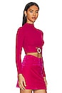 view 2 of 5 Odilia Turtleneck Knit Top in Magenta