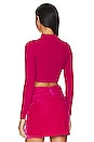 view 3 of 5 Odilia Turtleneck Knit Top in Magenta