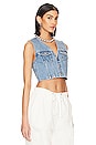view 2 of 4 Dakota Denim Cropped Vest in West Cliff