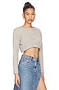 view 2 of 4 Keaton Cropped Top in Heather Grey