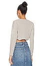 view 3 of 4 Keaton Cropped Top in Heather Grey