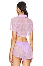 view 3 of 4 Daydreamer Crop Top in Lilac
