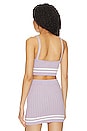 view 3 of 4 Alize Cropped Knit Tank in Purple