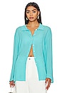 view 1 of 4 CAMISA WHITNEY in Aqua