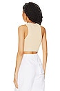 view 3 of 4 Claudia Cropped Knit Tank in Beige