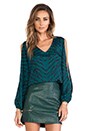 view 1 of 4 Daydream Blouse in Evergreen Animal