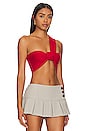 view 2 of 4 Wenda Rosette Crop Top in Summer Red