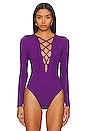 view 2 of 5 Aaliyah Bodysuit in Purple