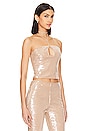 view 2 of 5 Stevie Sequin Top in Nude Neutral