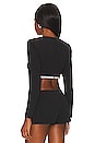 view 3 of 5 x Rachel Cosette Crop Top in Black