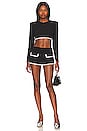 view 4 of 5 x Rachel Cosette Crop Top in Black