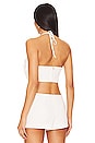 view 3 of 4 Zora Crop Top in White