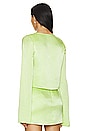 view 3 of 4 Adriana Top in Lime Green