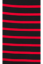 view 5 of 5 Carmen Top in Black & Red Stripe