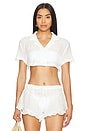 view 1 of 4 Daydreamer Crop Top in White