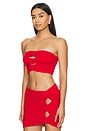 view 2 of 5 Ziona Tube Top in Red