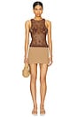 view 4 of 5 Ottavia Crochet Top in Brown