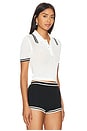 view 2 of 4 Orsola Short Sleeve Polo in White