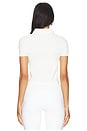 view 3 of 4 Candi Polo Top in White