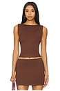 x Anja Dujakovi? Lainey Top in Brown