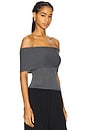 view 2 of 4 Anita Top in Charcoal Grey