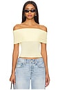 Anita Top in Pastel Yellow