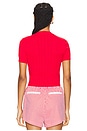 view 3 of 5 CÁRDIGAN ROMIE SHORT SLEEVE in Red