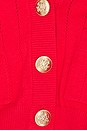 view 5 of 5 Romie Short Sleeve Cardigan in Red