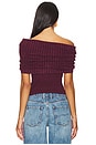 view 3 of 4 GERDA OFF THE SHOULDER トップ in Burgundy