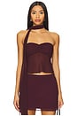 view 1 of 5 Mariah Top in Wine Red