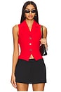 Elena Vest Top in Red