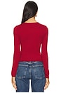 view 3 of 4 Emberly Knit Top in Red