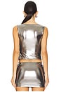 view 3 of 4 Liza Top in Silver Chrome
