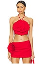 Zora Crop Top in Red