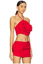view 2 of 4 Zora Crop Top in Red