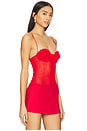 view 2 of 5 Steph Sheer Top in Red