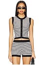 view 1 of 5 Elery Vest in Black & White