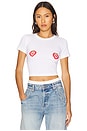 view 1 of 4 Strawberry Hearts Tee in White