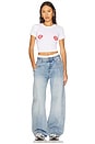 view 4 of 4 Strawberry Hearts Tee in White
