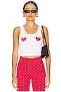 view 1 of 4 Hearts Tank in White