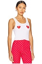 view 2 of 4 Hearts Tank in White